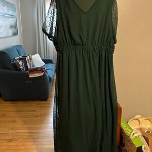 Hunter green dress